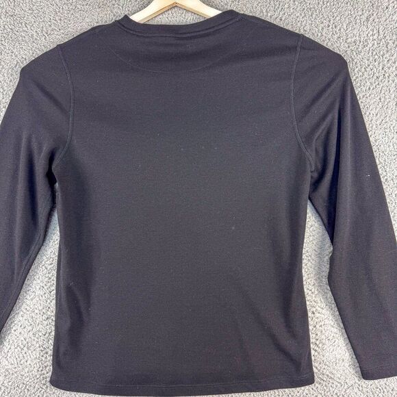 Omni Wool Shirt Mens XL Black Base Layer Wool Blend Outdoors Hunting Fishing Run - Picture 6 of 13